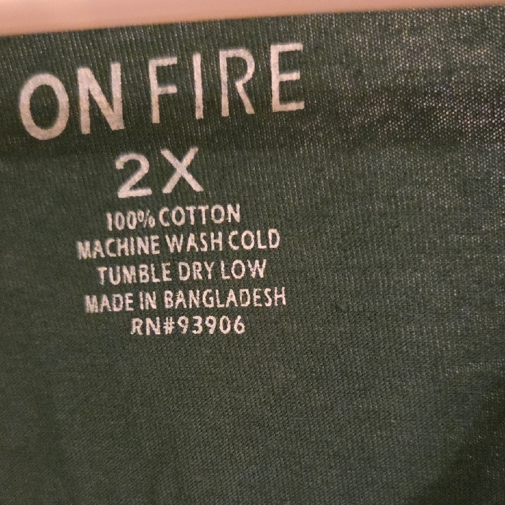 On Fire Forest Green 'Blessed and Beautiful' Tee - Picture 6 of 11